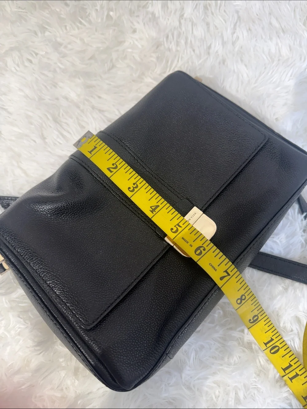 KATE SPADE NEW YORK  Milna Lovett Street Black Leather Cross Body Bag
